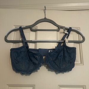 NWT ElegantAerie Blue Balconette Bra